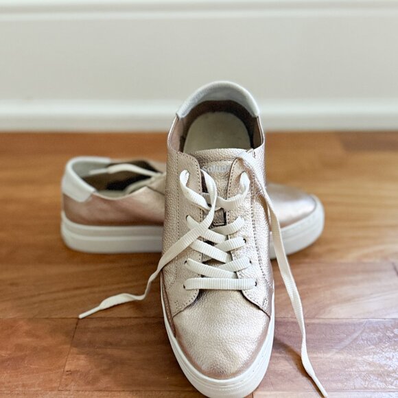SOLUDOS - Ibiza Platform Leather Sneaker - Womens - Rose Gold - 10 - Picture 1 of 10